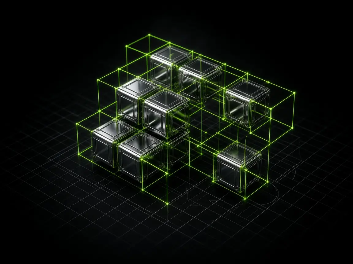 Generated abstract illustration for MCV.DEV Scaffolding