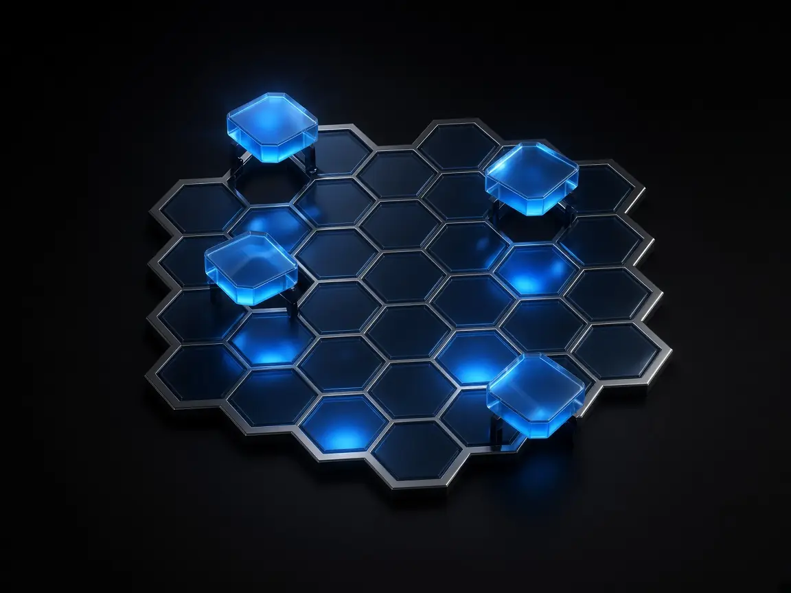 Generated abstract illustration for MCV.TECH Tenancy template